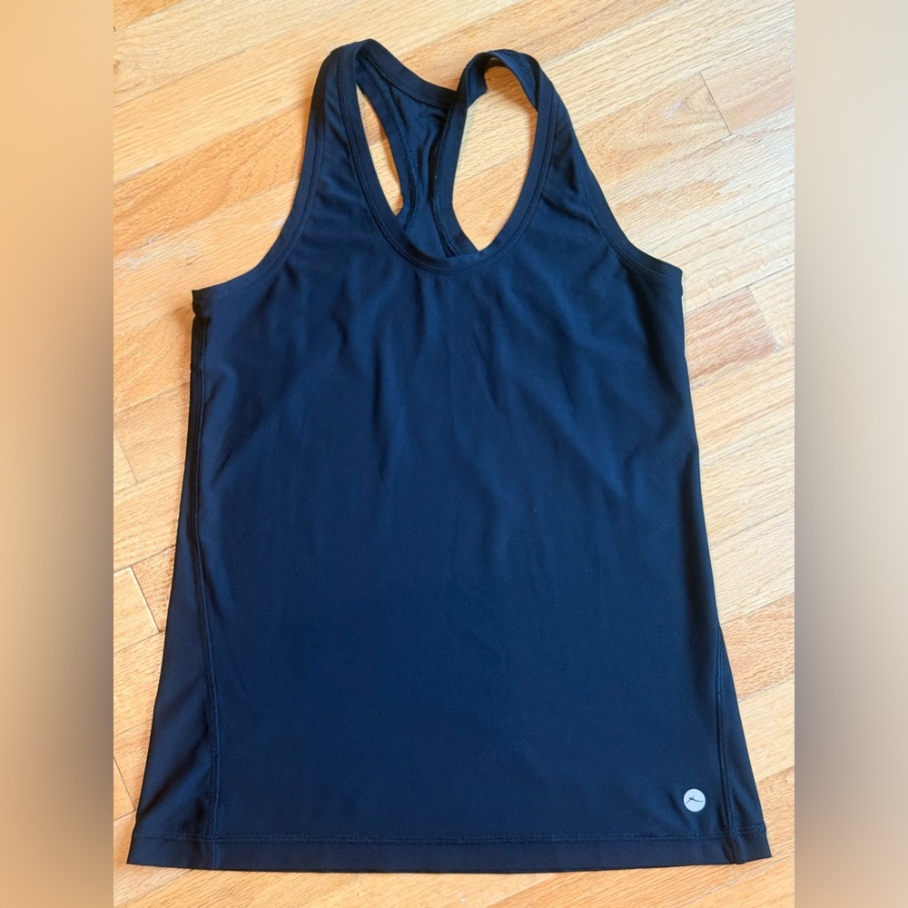 X by Gottex Women's Navy Blue Racerback Tank Top sz M